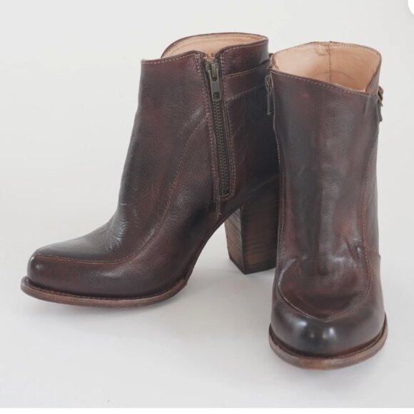 NEW BED/STU Made In Mexico Leather Isla Booties in tonic for women 725 8j4 - Picture 4 of 11